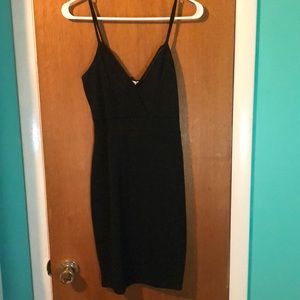 Black mini dress